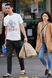 Sarah Hyland With Wells Adams - Heading to Gelson