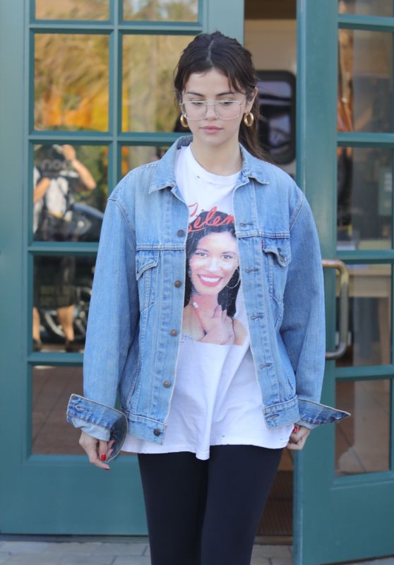 Selena Gomez Street Style - Heads to a Business Meeting in LA