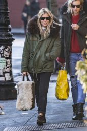 Sienna Miller Winter Street Style - New York City 02/05/2018