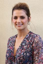 Stana Katic – Visits the HFPA Offices in Los Angeles