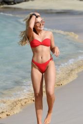 Tallia Storm in a Red Hot Bikini in Cape Verde