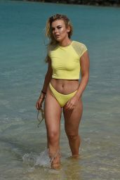 Tallia Storm in a Yellow Bikini in Cape Verde