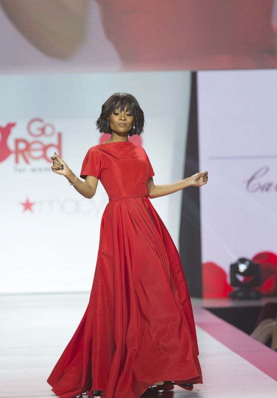 Zuri Hall Walks Runway for Red Dress 2018 Collection Fashion Show in NYC
