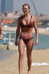 Alex Gerrard in Bikini on Beach in Dubai 03/16/2018