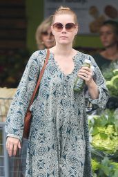 Amy Adams in a Patterned Dress - Brentwood 03/20/2018