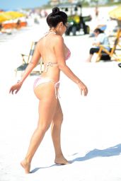 Andrea Calle in Bikini on the Beach in Miami 03/21/2018
