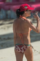 Andrea Corr in Bikini at the Beach in Bridgetown 03/28/2018