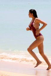 Anne De Paula in Bikini at the Beach in the Caribbean