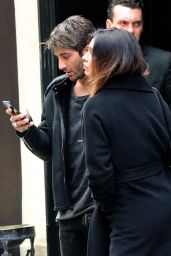 Belen Rodriguez and Andrea Lannone - Leaving Their Hotel in Paris, March 2018