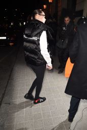Bella Hadid - Leaving the Off-White Show in Paris 03/01/2018