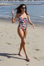 Blanca Blanco in Disney-Themed Swimsuit in Malibu