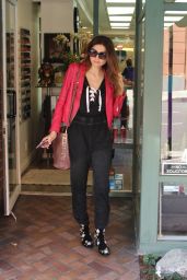 Blanca Blanco - Leaving the Beverly Hills Nail Design in Beverly Hills