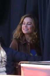 Brie Larson - Filming "Captain Marvel" in Los Angeles 03/29/2018