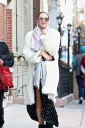 Candice Swanepoel Street Fashion - New York 03/19/2018