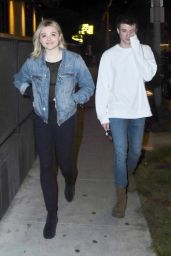 Chloe Grace Moretz and a Mystery Man at Gracias Madre in West Hollywood 03/24/2018