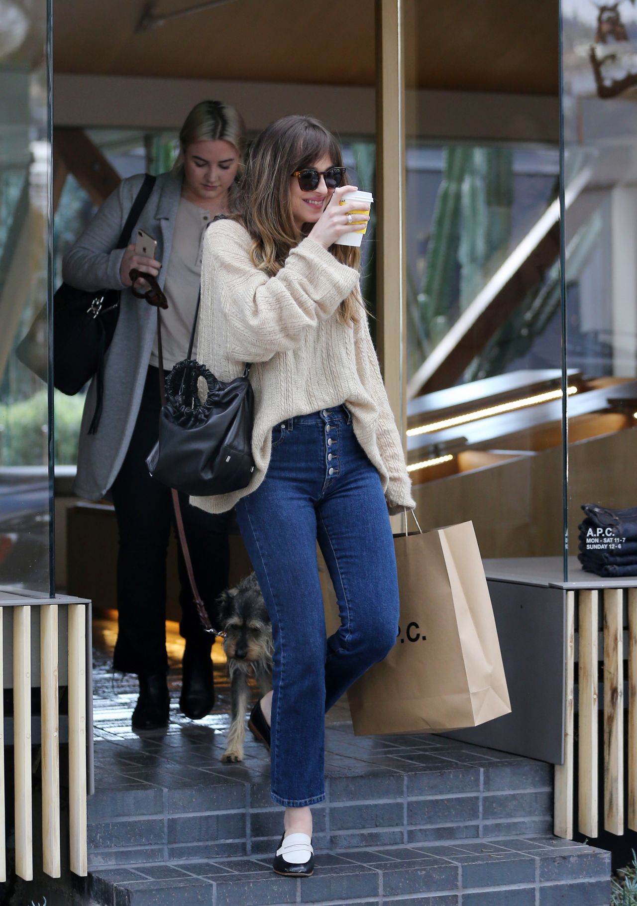 Dakota Johnson - Shopping and Drinking Coffee in LA 03/01/2018 • CelebMafia