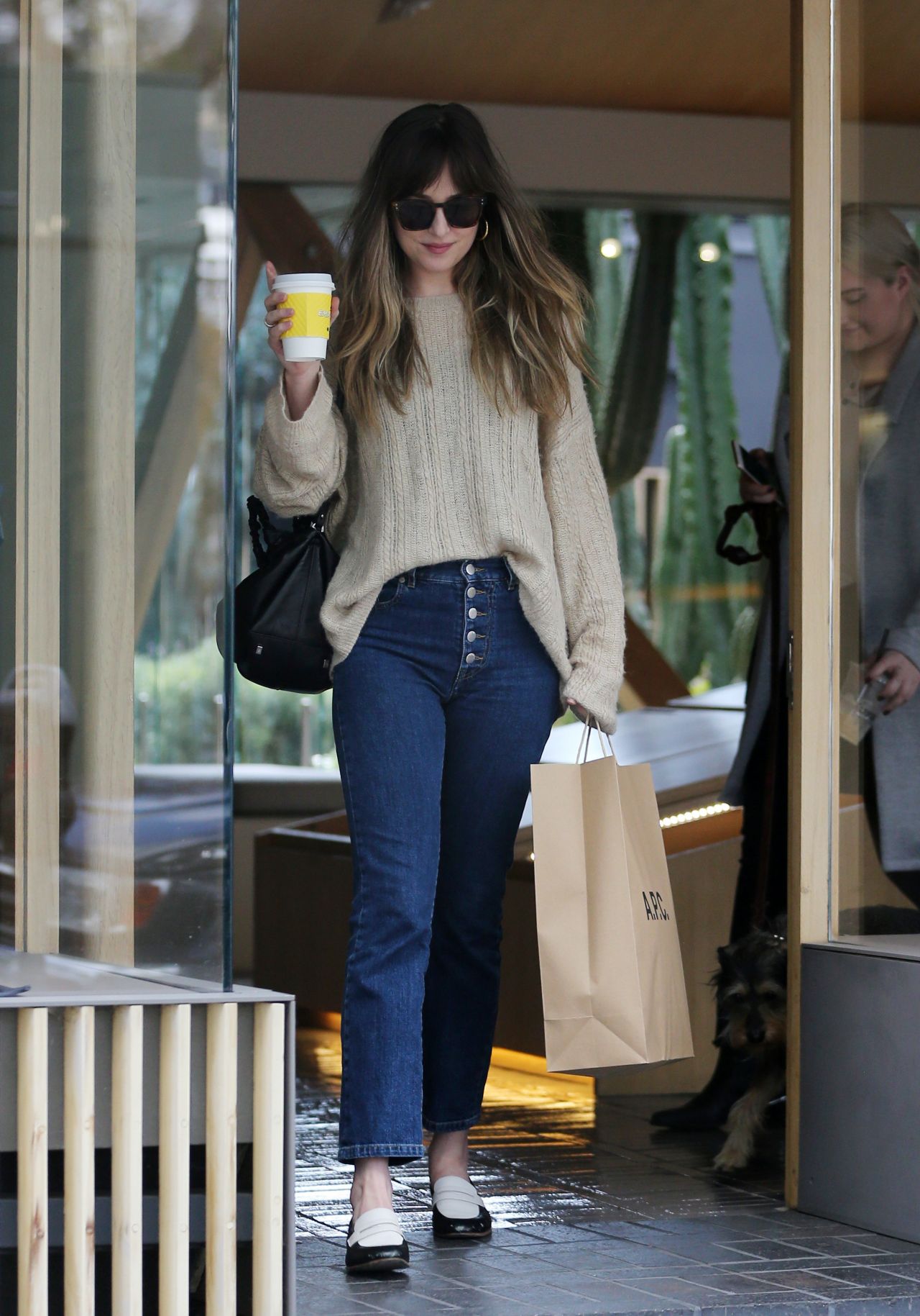 Dakota Johnson - Shopping and Drinking Coffee in LA 03/01/2018 • CelebMafia