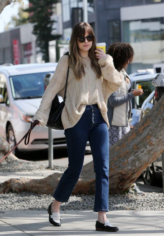 Dakota Johnson - Shopping and Drinking Coffee in LA 03/01/2018