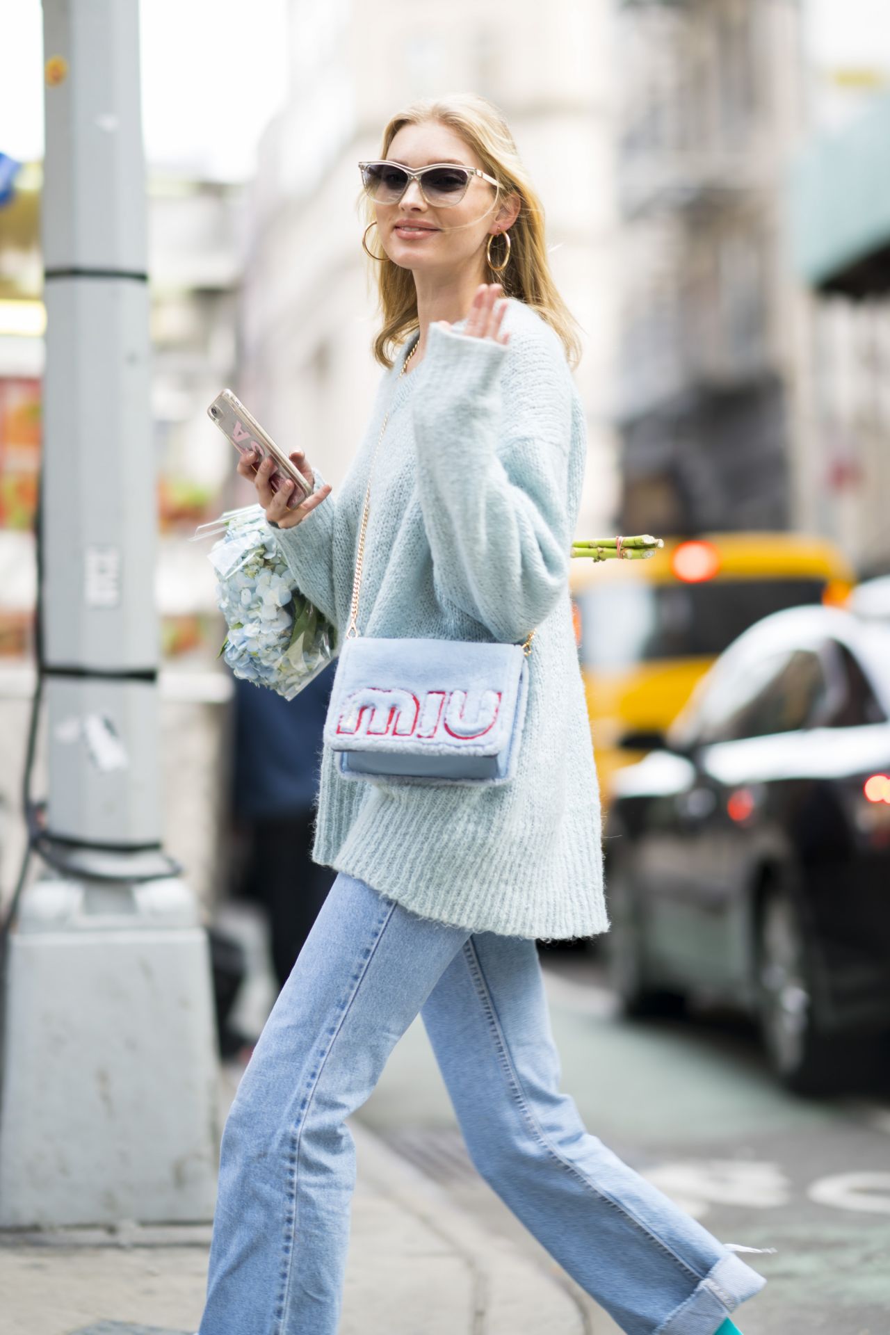 Elsa Hosk Street Fashion - SoHo, New York, March 2018 • CelebMafia