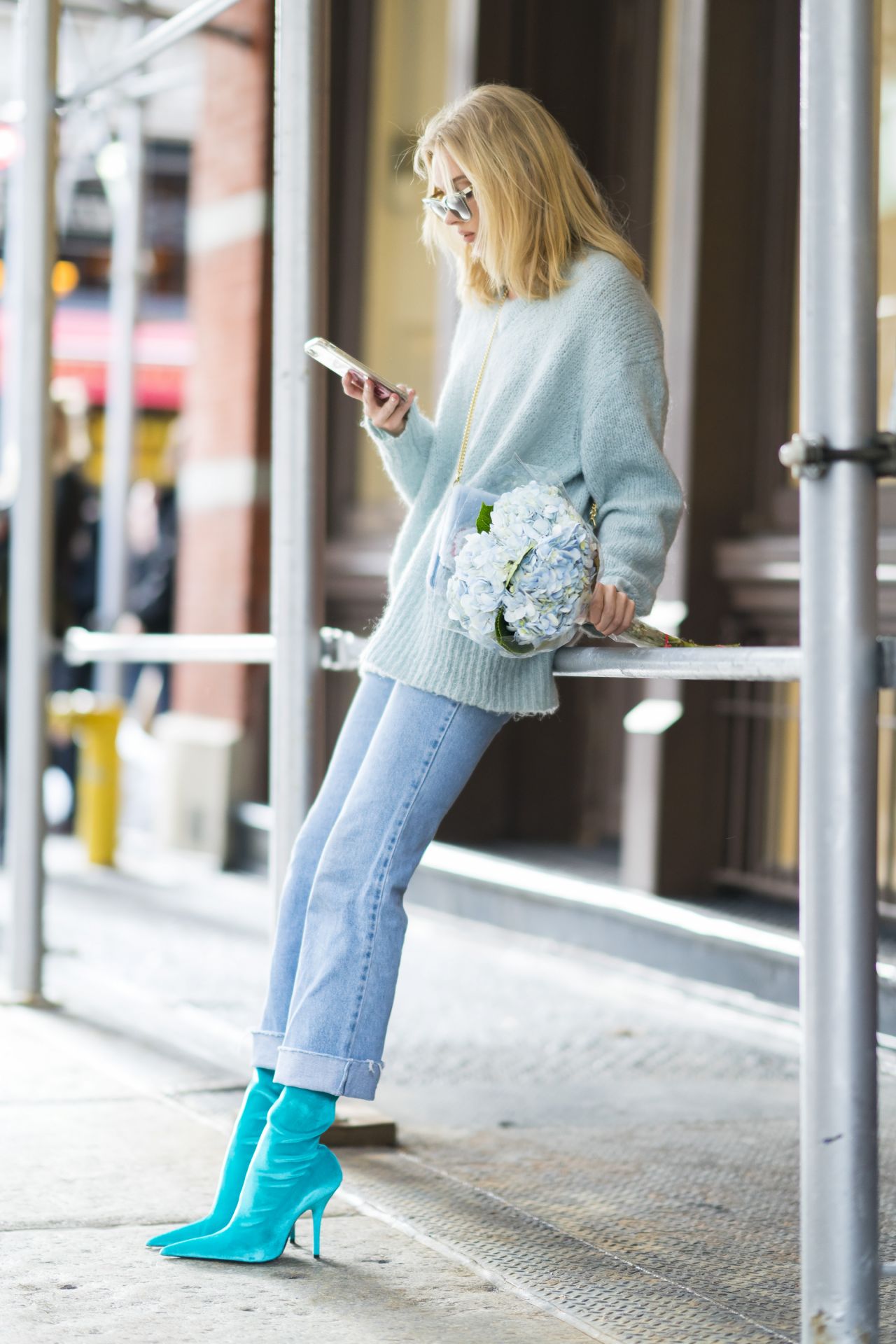 Elsa Hosk Street Fashion - SoHo, New York, March 2018 • CelebMafia