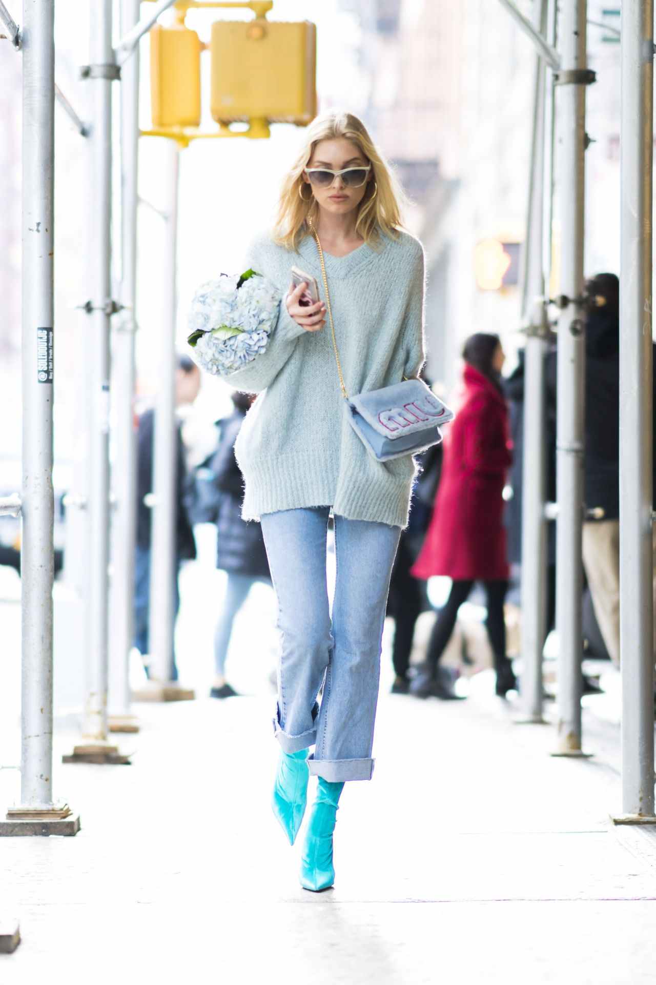 Elsa Hosk Street Fashion - SoHo, New York, March 2018 • CelebMafia