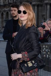 Emma Stone - Outside the Louis Vuitton Show in Paris 03/06/2018
