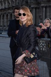 Emma Stone - Outside the Louis Vuitton Show in Paris 03/06/2018