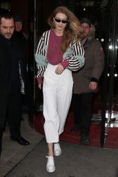 Gigi Hadid in Casual Outfit - Paris 03/01/2018