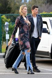Hailey Clauson and Julian Herrera - Arriving to an Apartment Building in Beverly Hills 03/05/2018