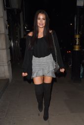 Jessica Wright - Leaving The Hospital Club in London