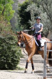 Kaley Cuoco Riding a Horse in Los Angeles 03/15/2018