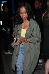 Karrueche Tran and Victor Cruz Night Out at Delilah in West Hollywood 03/23/2018