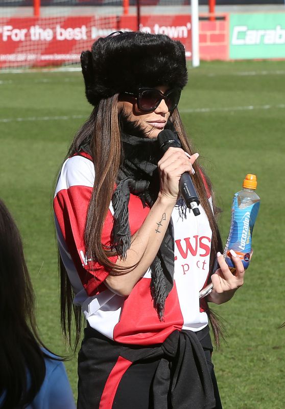 Katie Price - Celebrity Football Match at Cheltenham Town Football Club in London