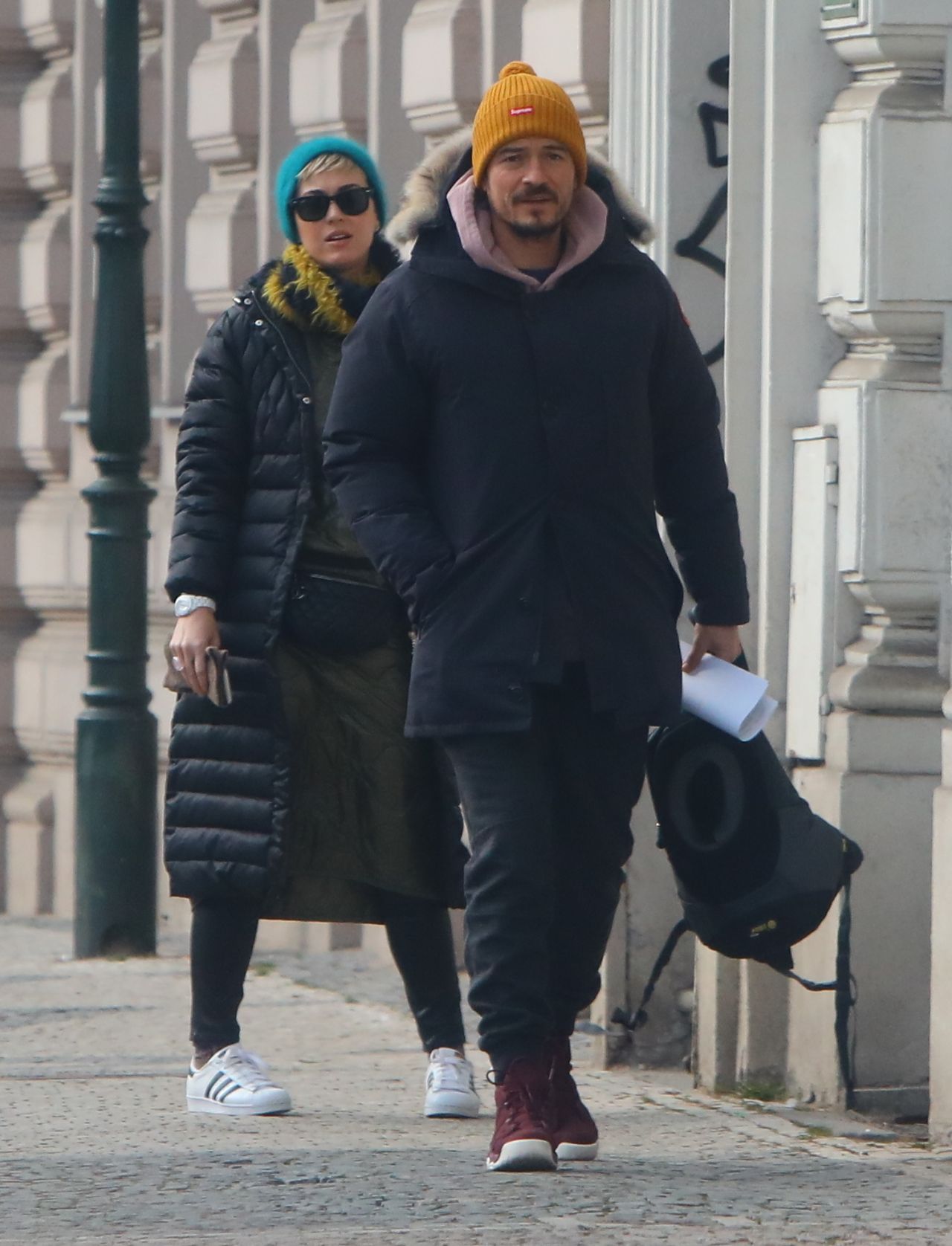 Katy Perry and Orlando Bloom in a Freezing Cold Prague 02/28/2018