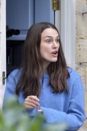 Keira Knightley - Filming "Official Secrets" in Wetherby