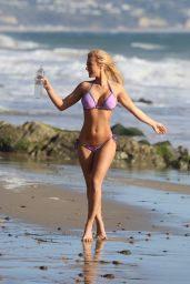 Kindly Myers in Bikini - Beach Photoshoot in Malibu 03/12/2018
