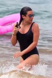 Lea Michele in Swimsuit on the Beach in Hawaii 03/20/2018