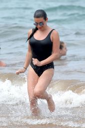 Lea Michele in Swimsuit on the Beach in Hawaii 03/20/2018