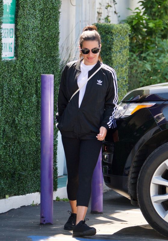 Lea Michele - Treating Her Mom to a Spa Day in Brentwood