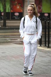 Lizzy Greene in an All White Tracksuit - Vancouver 03/18/2018