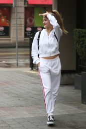 Lizzy Greene in an All White Tracksuit - Vancouver 03/18/2018