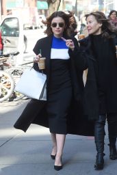 Lucy Hale on Starbucks Ice Coffee Out in SoHo NYC