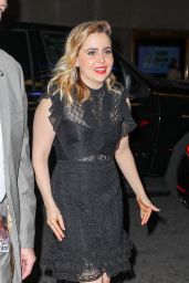 Mae Whitman Arriving at the "Late Night With Seth Meyers" in NYC 02/28/2018
