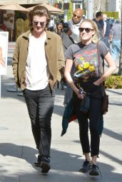 Maika Monroe and Joe Keery at Il Pastaio in Beverly Hills 03/06/2018