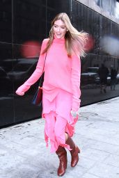 Martha Hunt is Stylish - Visits Good Morning America in NYC 03/08/2018