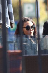 Michelle Keegan Wearing Sunglasses at Coffee Bean in Hollywood