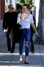 Milla Jovovich at Matsuhisa in Beverly Hills 03/06/2018