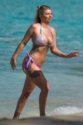Olivia Buckland in Bikini on the Beach in Barbados 03/14/2018
