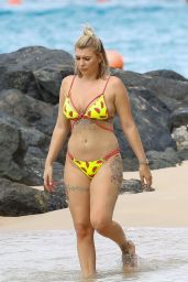Olivia Buckland in Bikini on the Beach in Barbados 03/15/2018