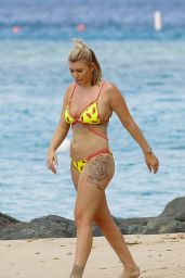 Olivia Buckland in Bikini on the Beach in Barbados 03/15/2018